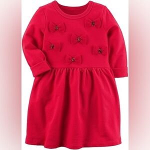 Carter’s Toddler red bow dress size 2T